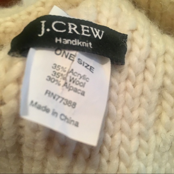 J. Crew Women’s Wool Knit Bobble Hat - Picture 3 of 3
